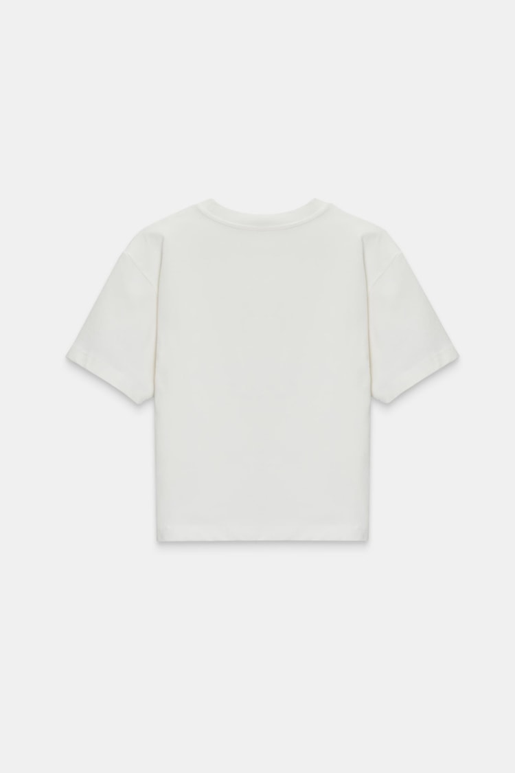 Ekru 2YB4CTS0449 T-SHIRT Kadın T-Shirt modelleri