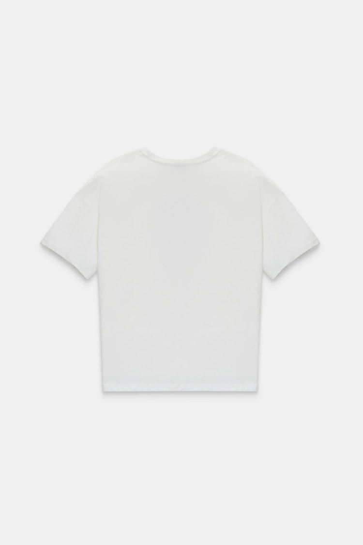 Ekru 2YD2CTS0349 T-SHİRT Kadın T-Shirt modelleri