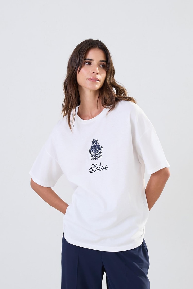 Ekru 2YD2CTS0349 T-SHİRT Kadın T-Shirt modelleri