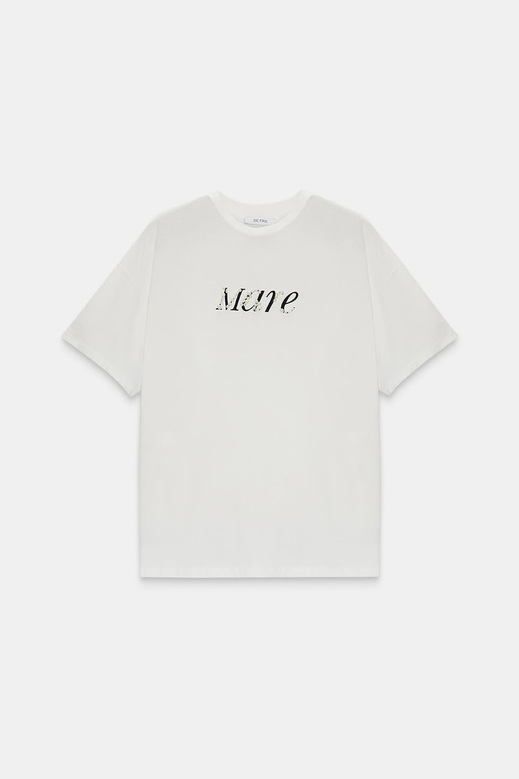 Ekru 2YD2CTS0433 T-SHIRT Kadın T-Shirt modelleri