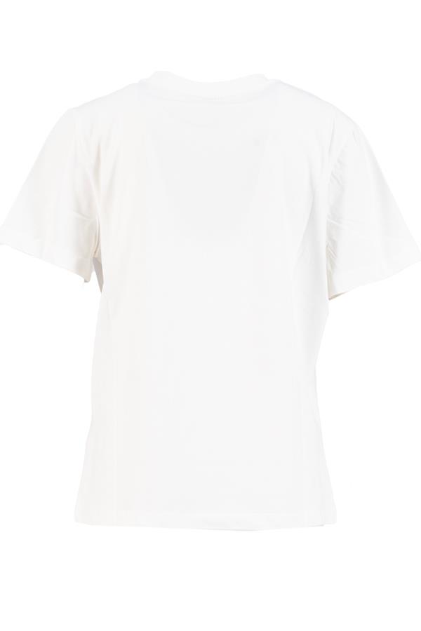 Ekru Çiçek Detaylı Setre Bantlı T-Shirt Kadın T-Shirt modelleri