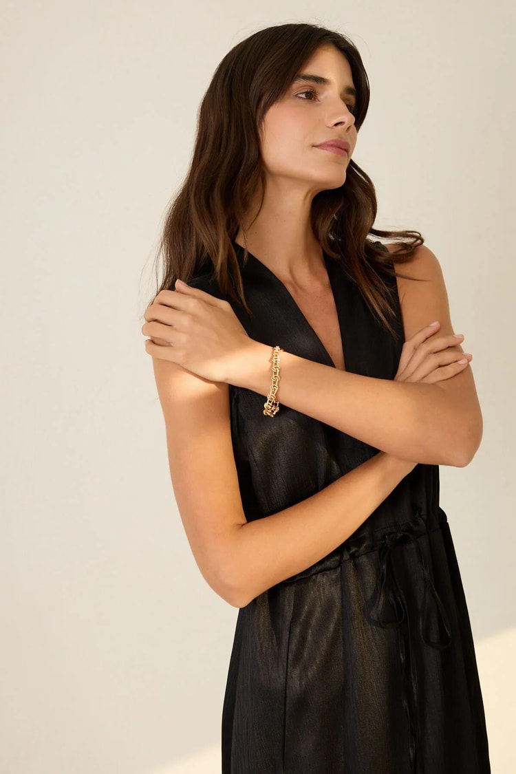 Ekru Düğüm Model Zirkon Taşlı Rose Gold Vıp Bileklik Kadın Kategorisiz modelleri