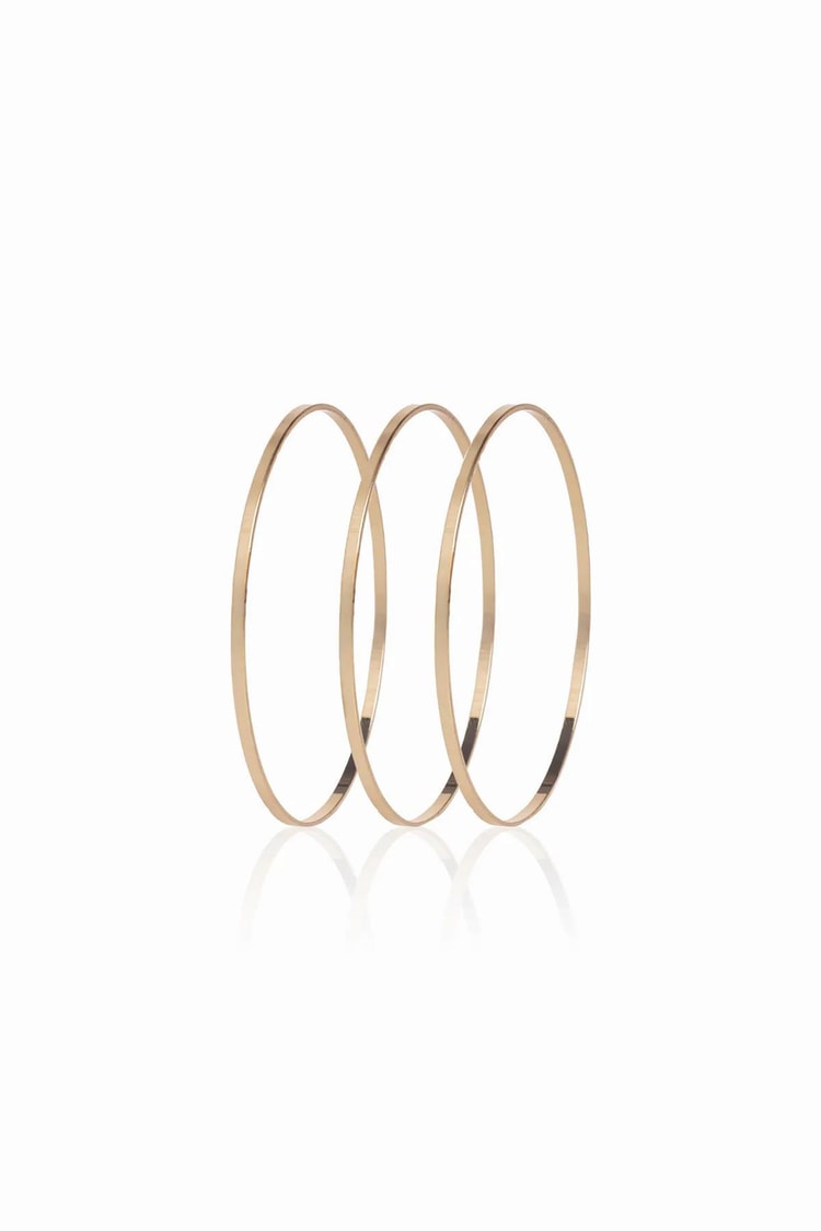 Ekru İnce Plaka 3 Lü Rose Gold Ajda Bilezik 60mm Kadın Kategorisiz modelleri