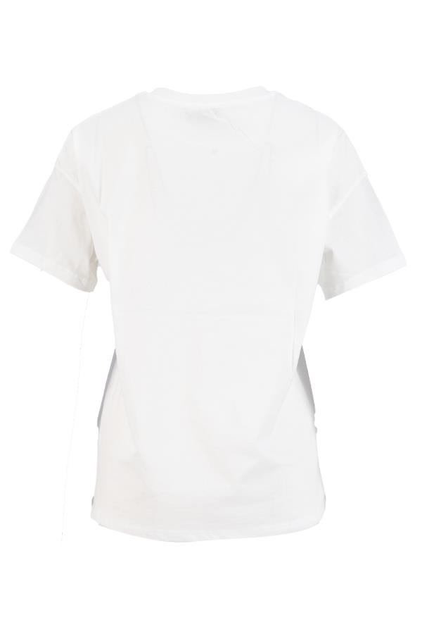Ekru Yıldız Detaylı Baskılı Bisiklet Yaka T-Shirt Kadın T-Shirt modelleri