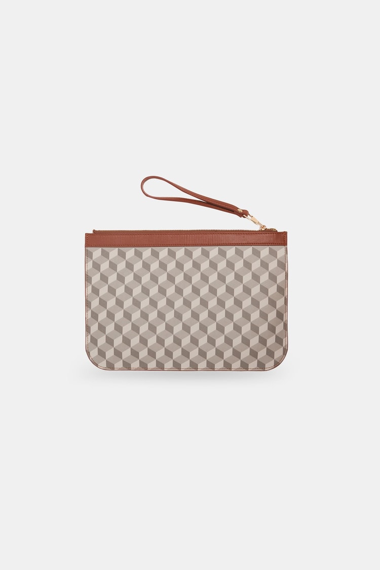 Gri Geometrik Desen Clutch Çanta Kadın Çanta modelleri