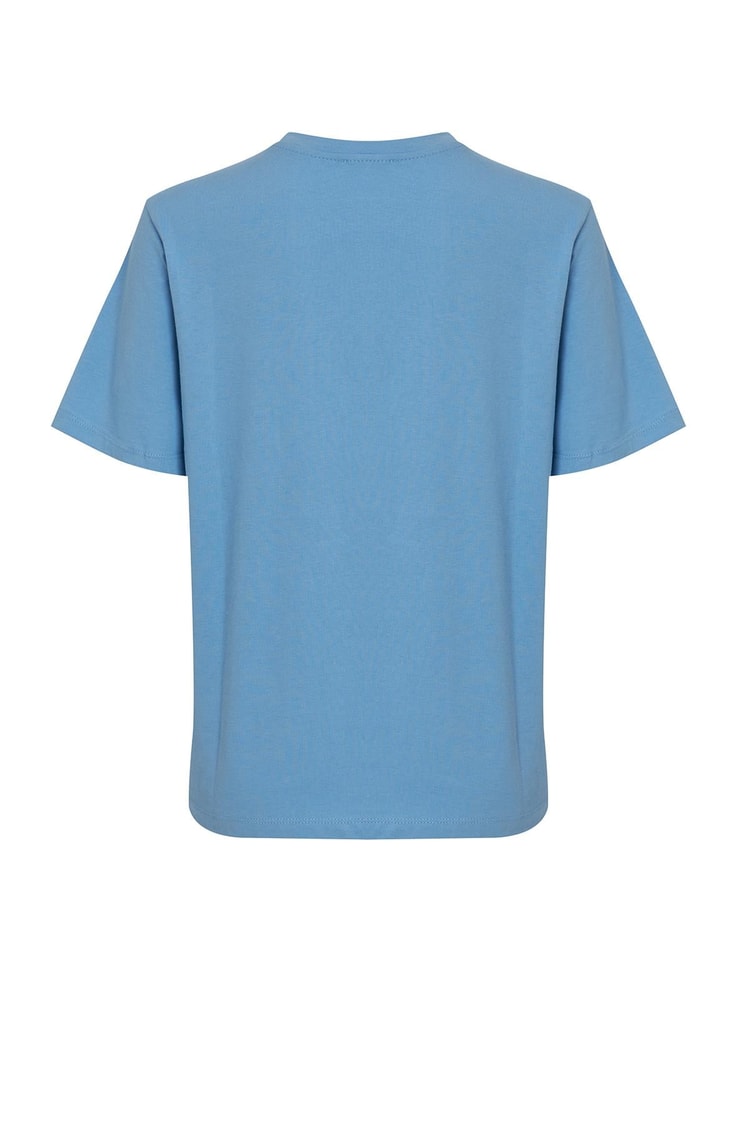İndigo Bisiklet Yaka Düz T-Shirt Kadın Kategorisiz modelleri