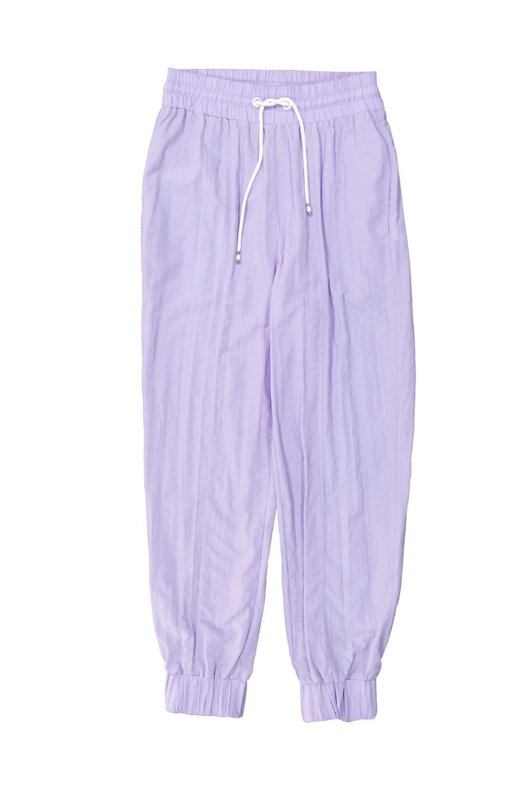 Lila Beli Lastikli Jogger Pantolon Kadın Pantolon modelleri