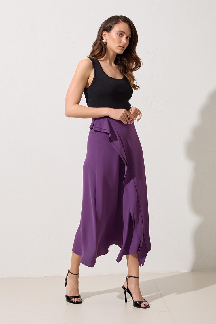 Mor 1YB3WSET0468 ETEK Kadın Skirt modelleri