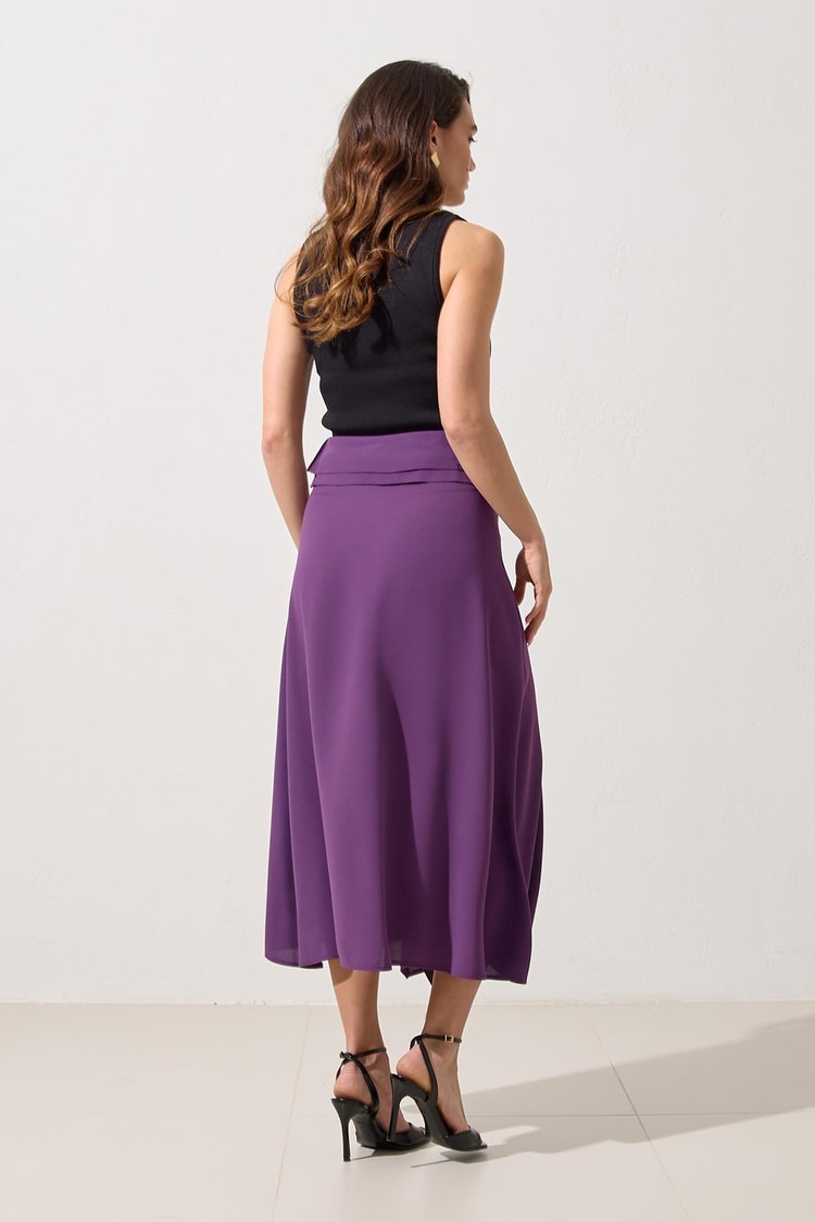 Mor 1YB3WSET0468 ETEK Kadın Skirt modelleri