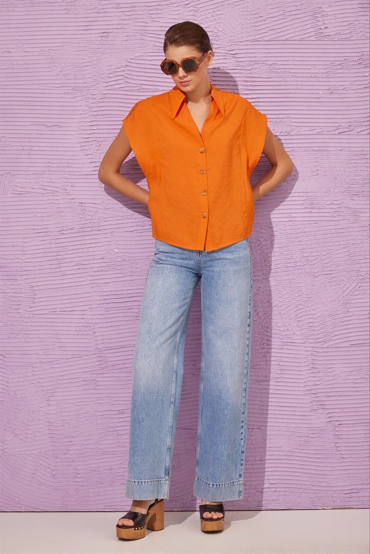 Oranj Rahat Kesim Trend Gömlek Kadın Gömlek modelleri