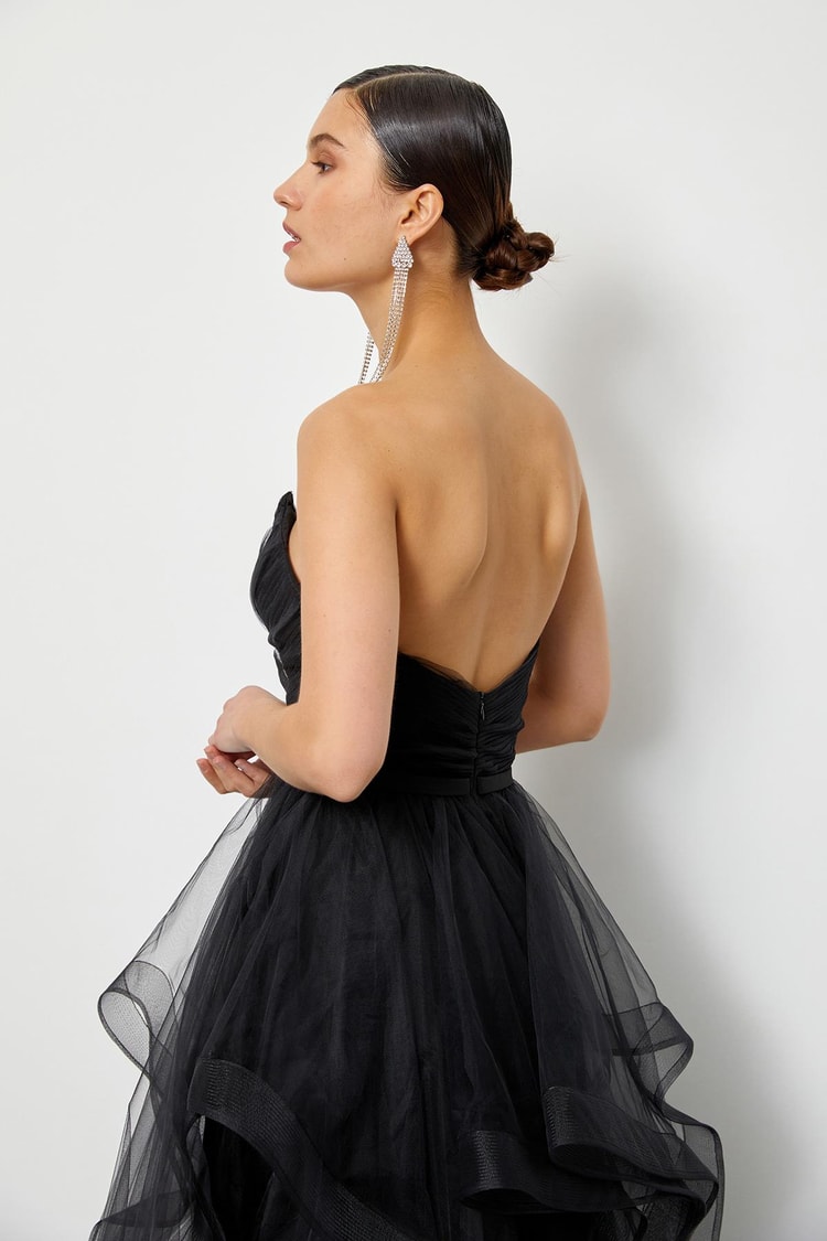 Siyah 1YM2EAB0256 ABİYE ELBİSE Kadın Abiye Elbise modelleri