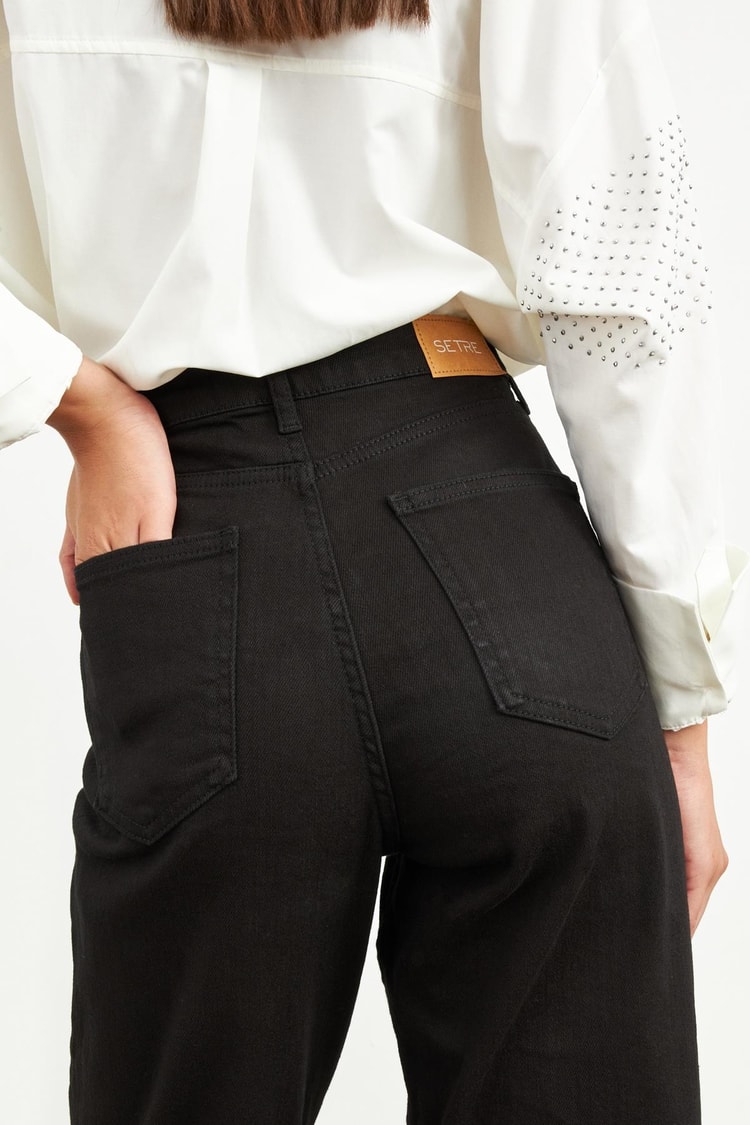 Siyah 2YD4CPN0970 KOT PANTOLON Kadın Jean modelleri
