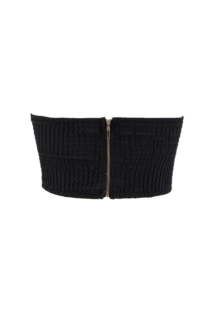Siyah Crop Top Pantolon Üç Parça Takım Kadın Takım Elbise modelleri