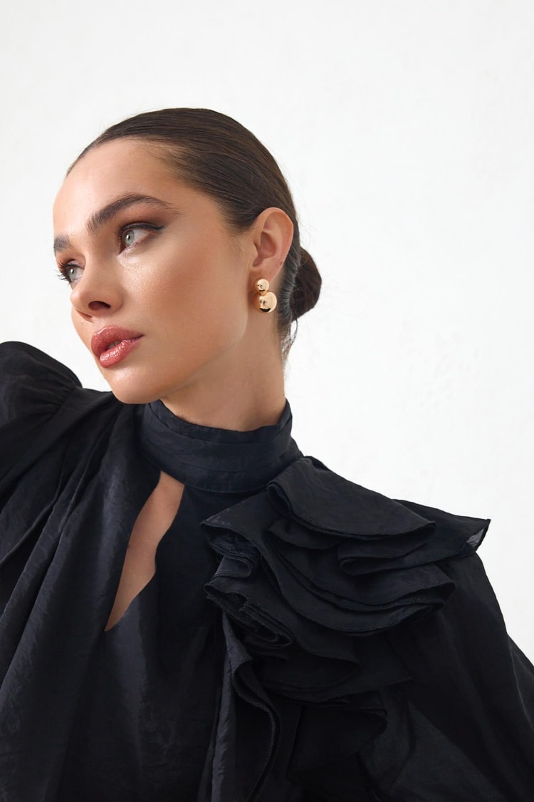 Siyah 1YB3WSBL1264 BLUZ Kadın Blouse modelleri