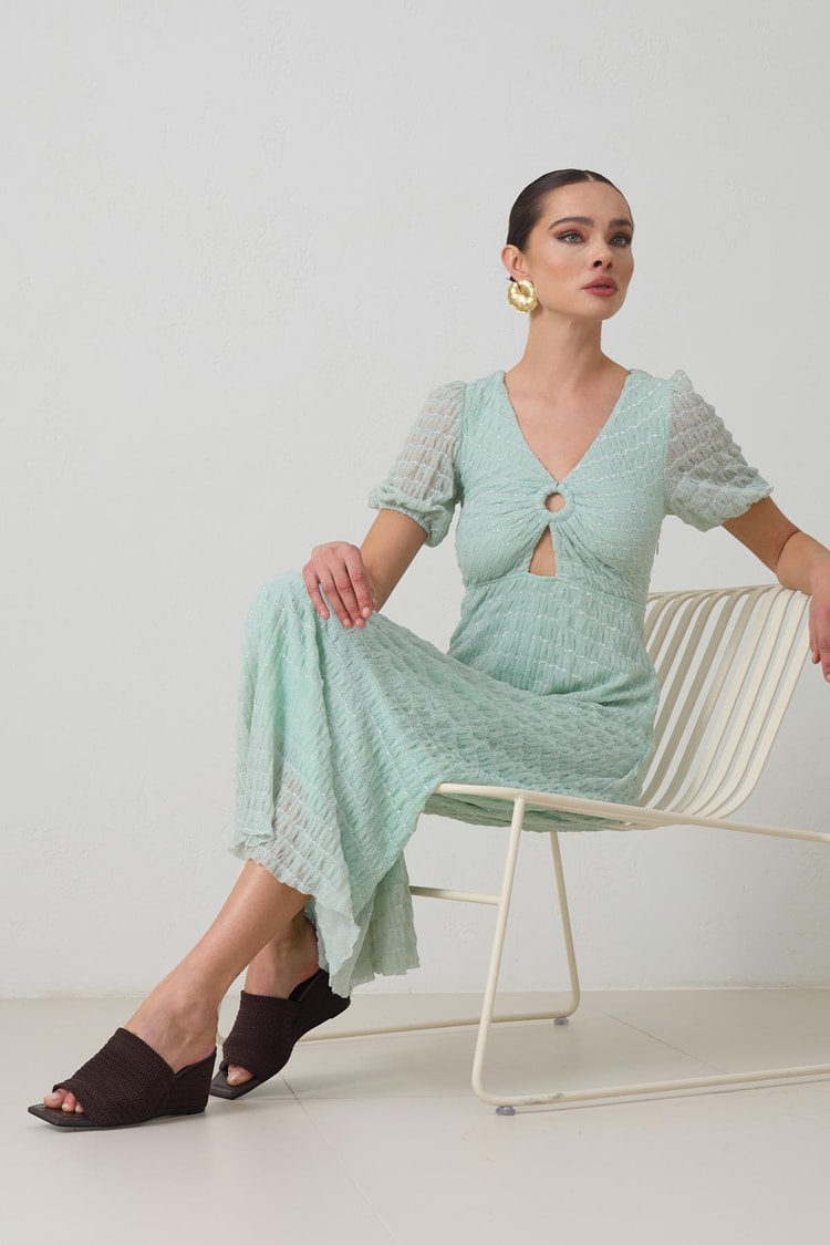 Su Yeşili 1YI2CEL1273 ELBİSE Kadın Dresses & Evening Dresses modelleri