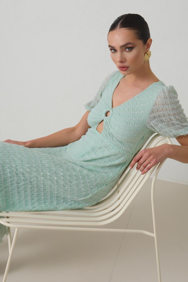 Su Yeşili 1YI2CEL1273 ELBİSE Kadın Dresses & Evening Dresses modelleri