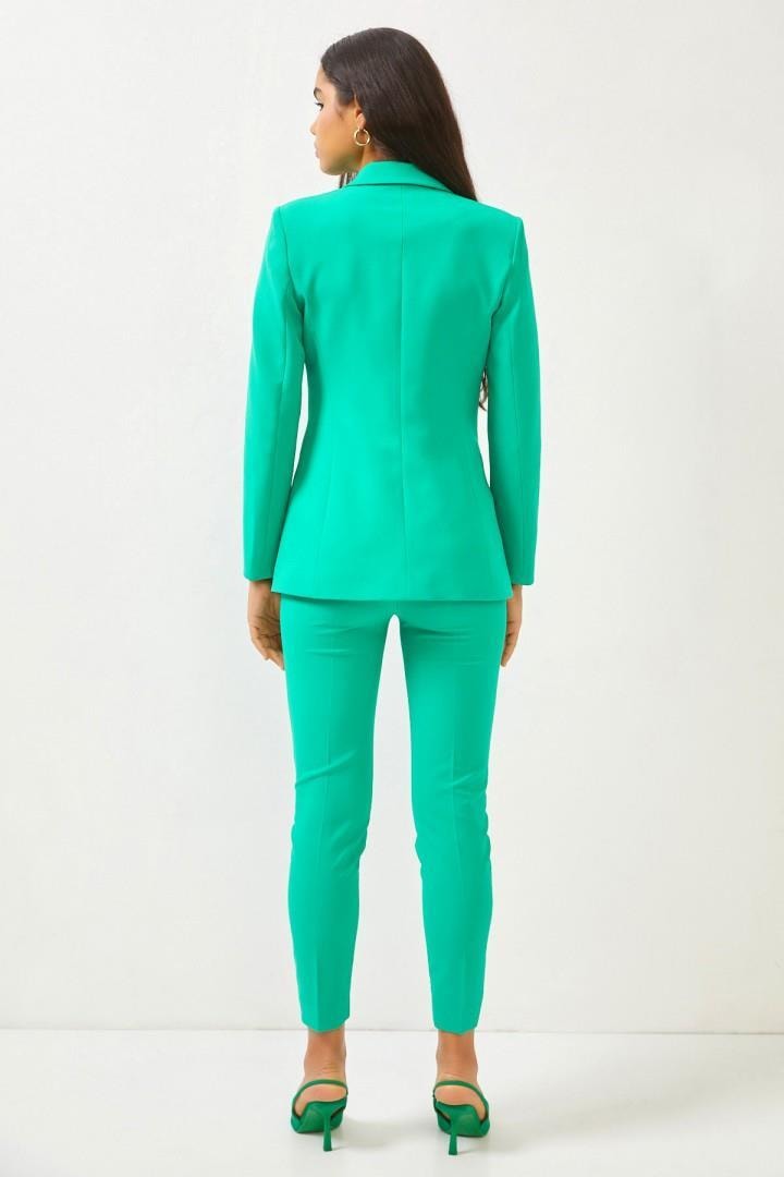 Yeşil 1YI2CTA0185 (CK0354-PN0643) TAKIM Kadın Double Suit modelleri