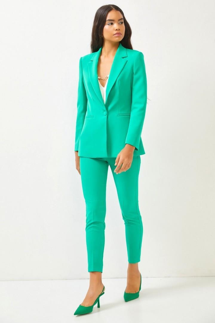 Yeşil 1YI2CTA0185 (CK0354-PN0643) TAKIM Kadın Double Suit modelleri
