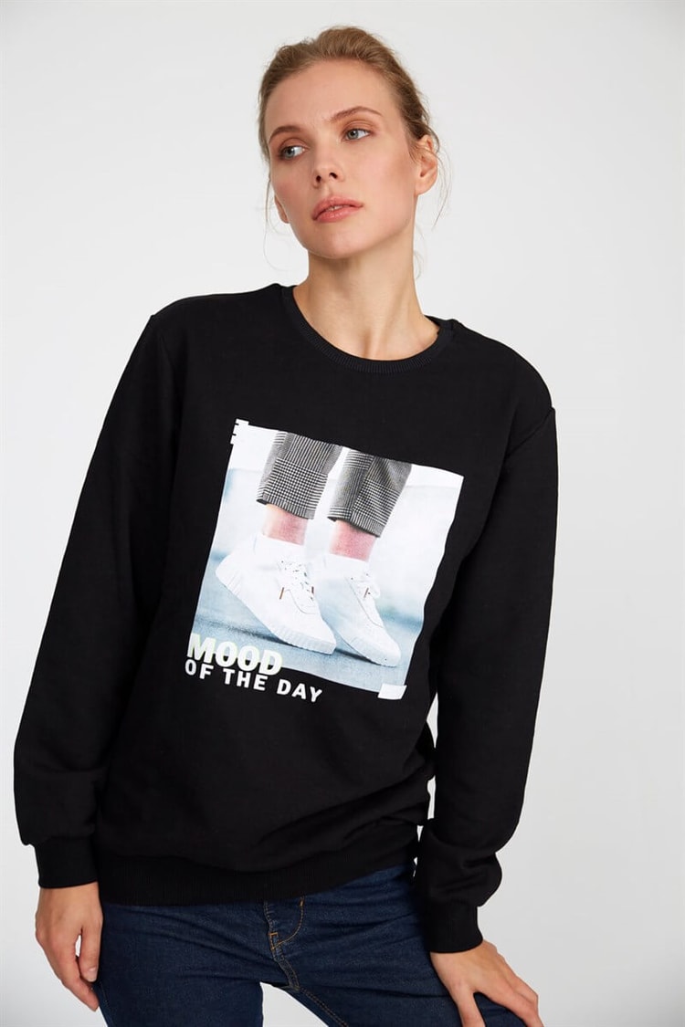 Siyah - Uzun Kol S-ShirtST050W7202501