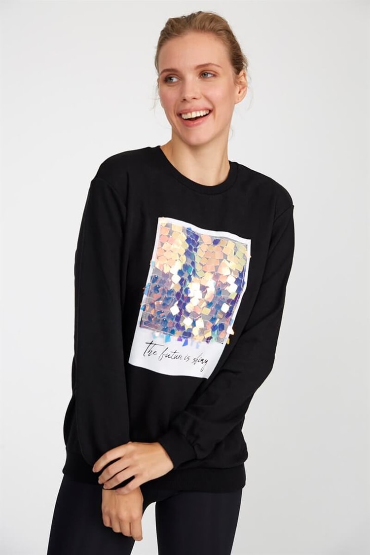 Siyah - Uzun Kol S-ShirtST050W7202701