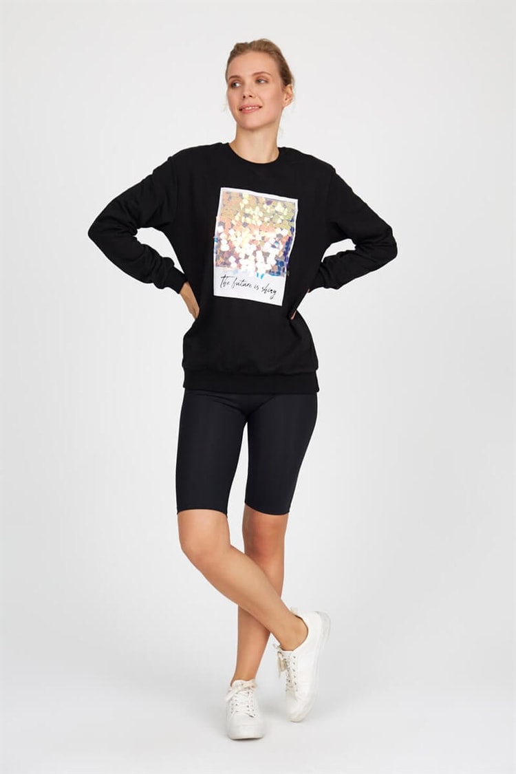 Siyah - Uzun Kol S-ShirtST050W7202701