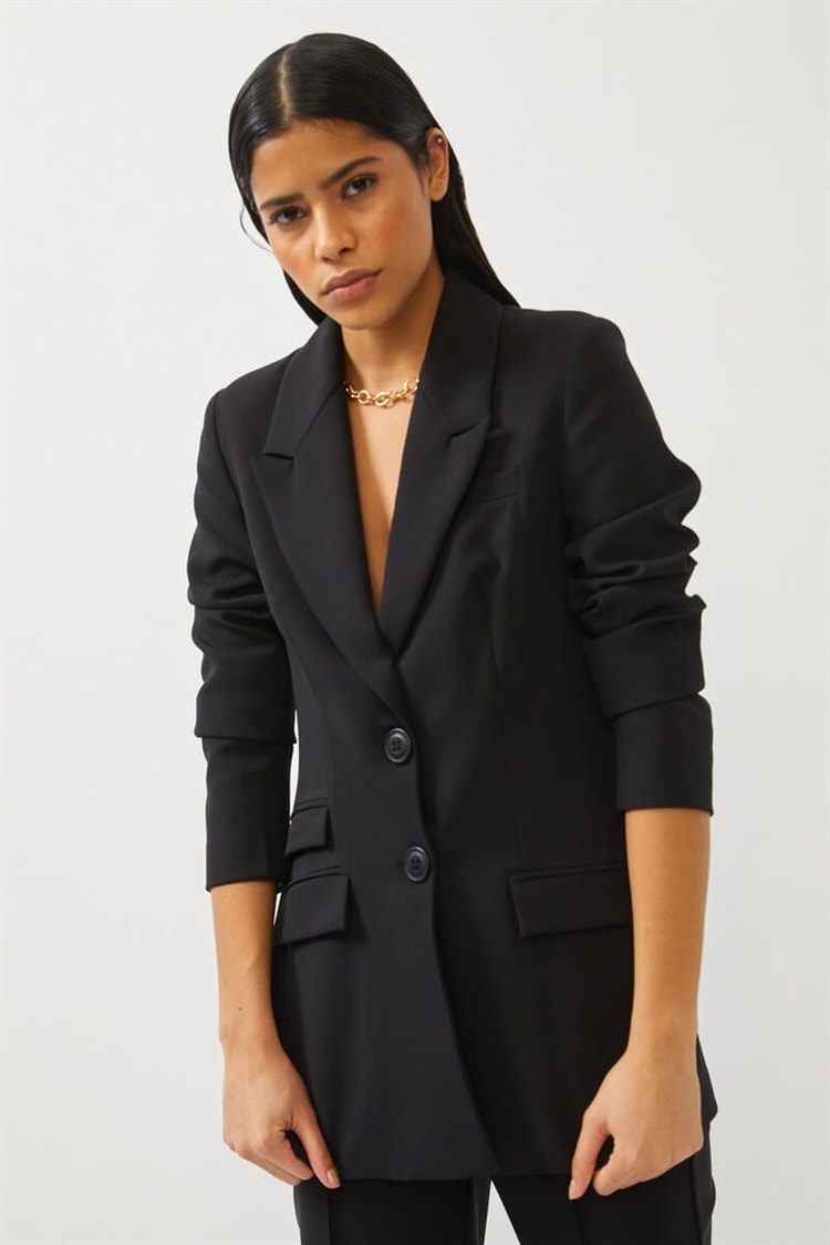 Siyah Astarlı Blazer Ceket Pantolon TakımST060S90316002