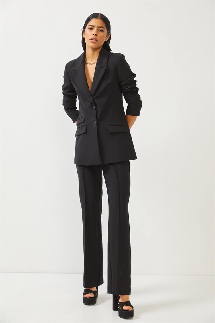 Siyah Astarlı Blazer Ceket Pantolon TakımST060S90316002