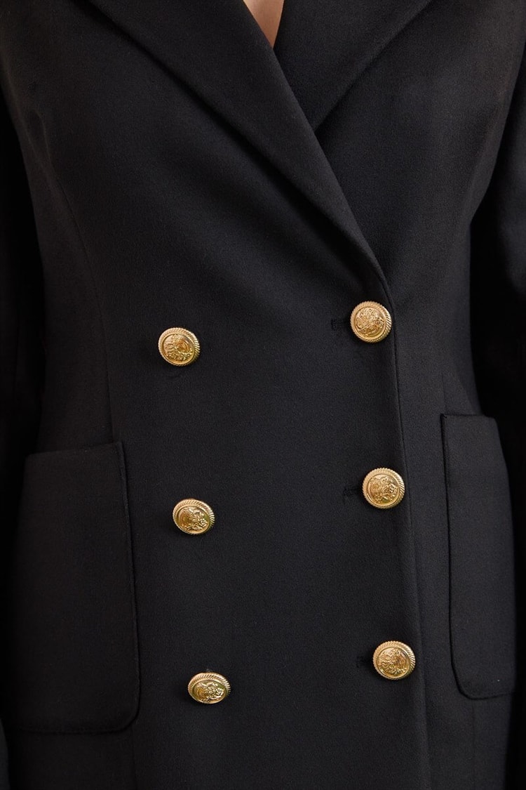 Siyah Düğmeli Blazer CeketST060W90334001