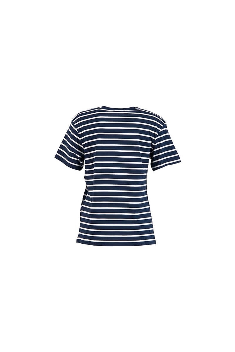 Siyah-Ekru Çizgi Desenli T-ShirtST070S71289001