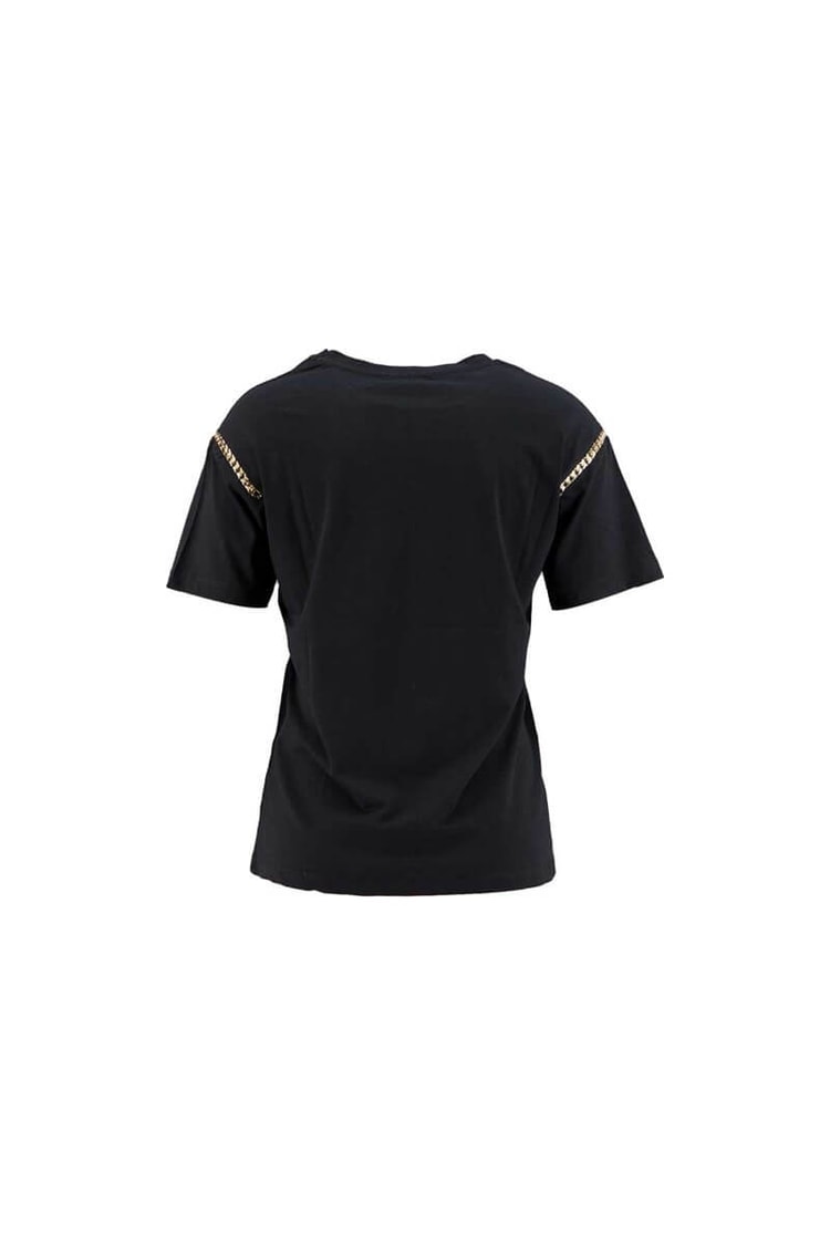 Siyah Kısa Kol Baskılı T-ShirtST060S71228001