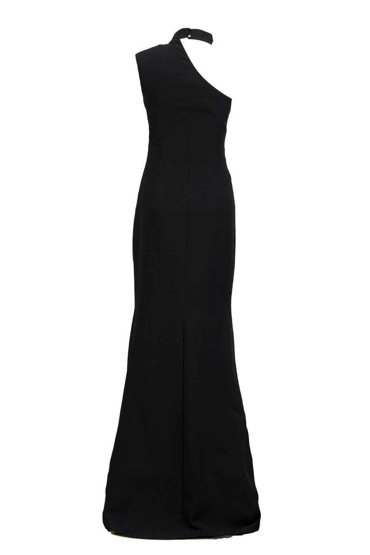 Siyah Kolsuz Maxi ElbiseST020S403762