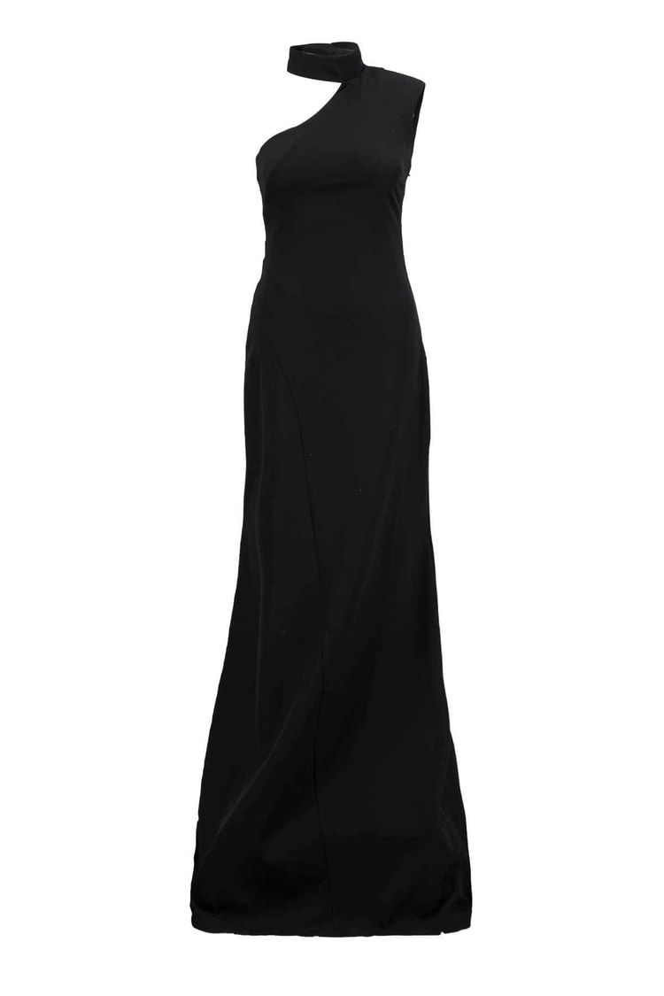 Siyah Kolsuz Maxi ElbiseST020S403762