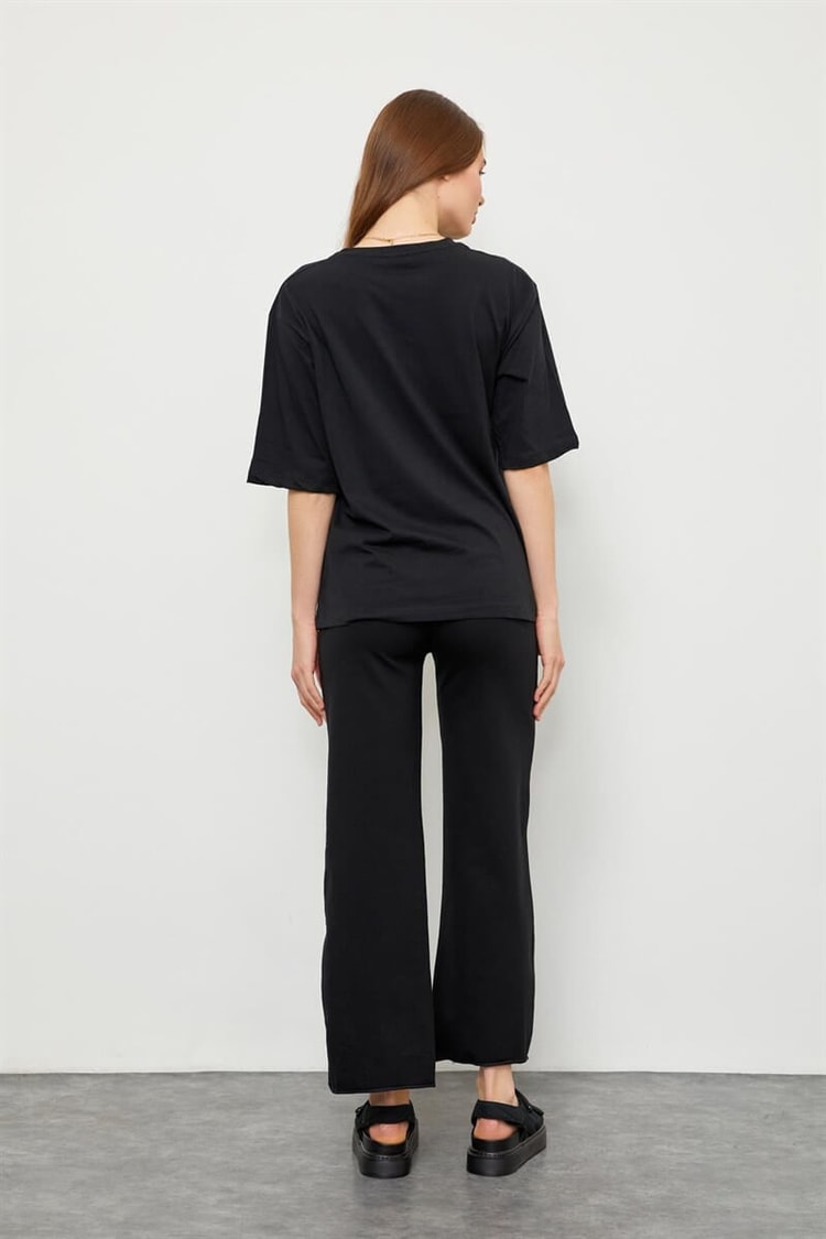 Siyah T-Shirt Eşofman Altı TakımST060S60090001