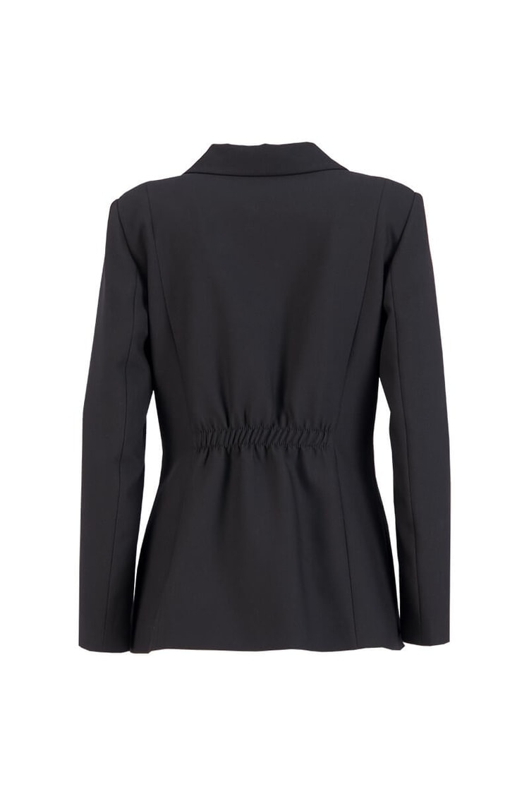 Siyah Tek Düğme Kruvaze Blazer CeketST060S90370001