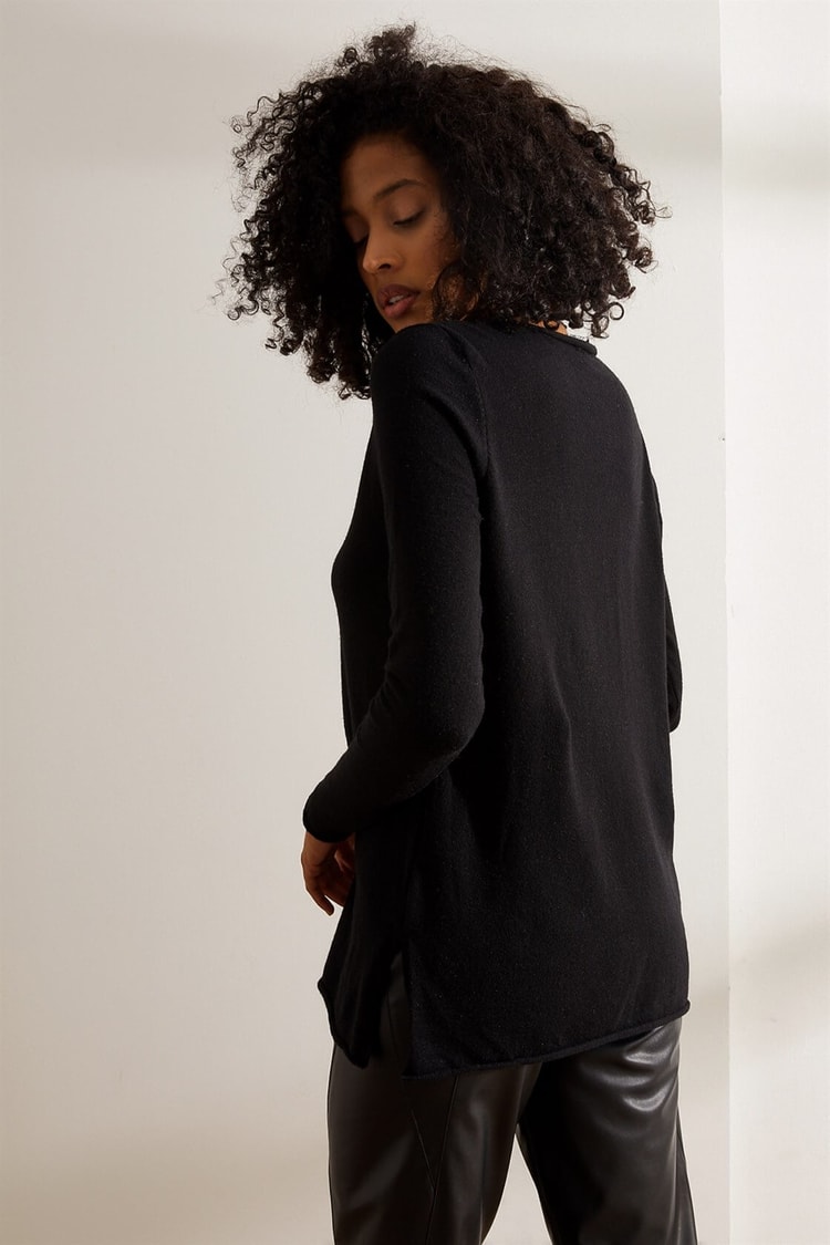 Siyah V Yaka Basic TrikoST060W9414501