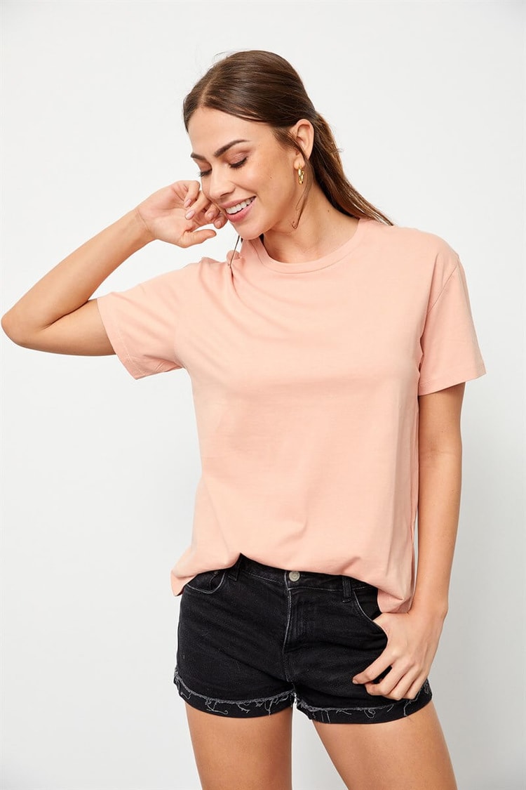 Somon Bisiklet Yaka Kısa Kol Basic T-ShirtST060S71160001