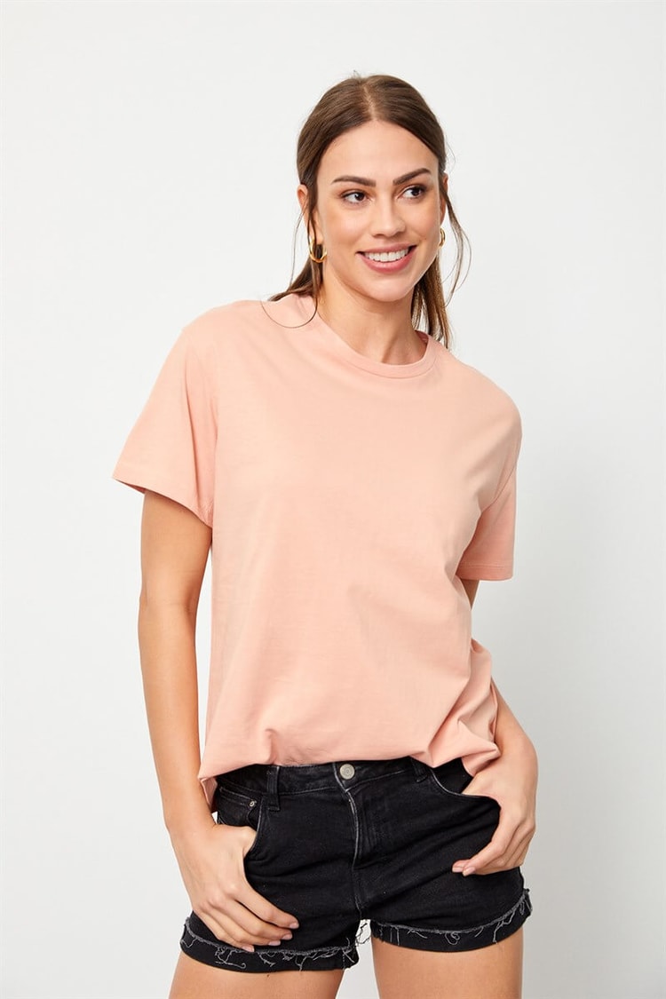 Somon Bisiklet Yaka Kısa Kol Basic T-ShirtST060S71160001