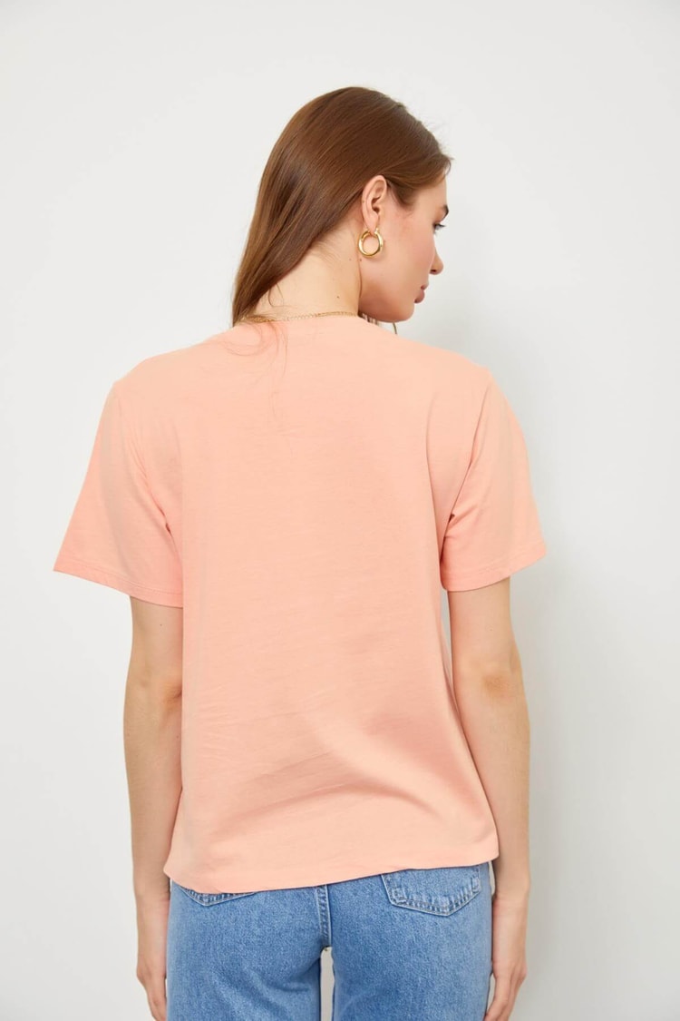 Somon Kısa Kol Baskılı T-ShirtST060S71227001