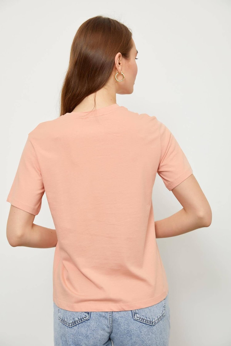 Somon Kısa Kol Baskılı T-ShirtST060S71190023