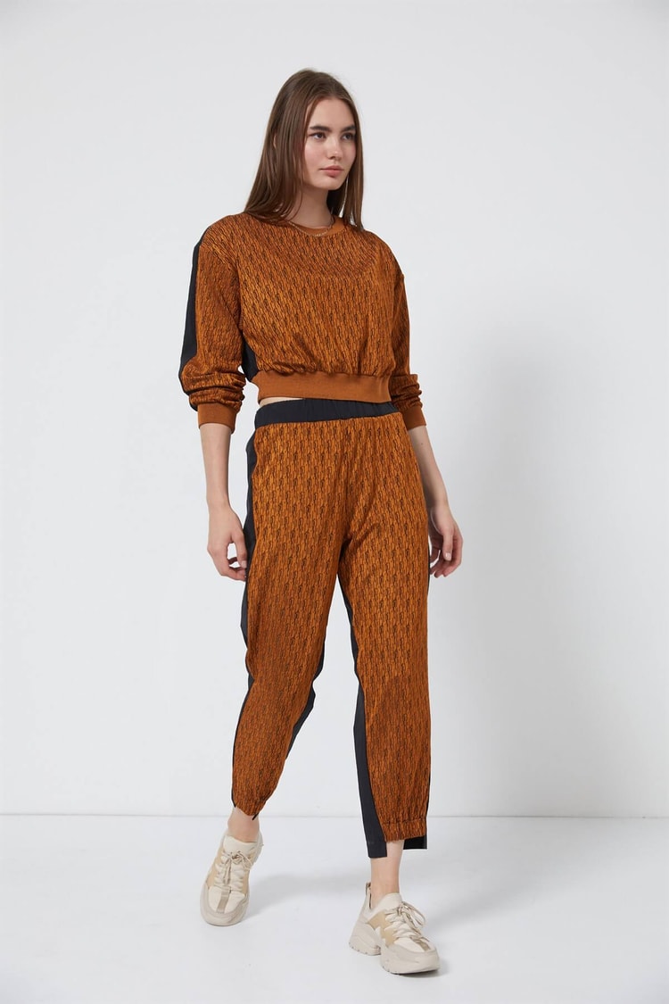 Taba Geometrik Desen Eşofman TakımST060W30122001