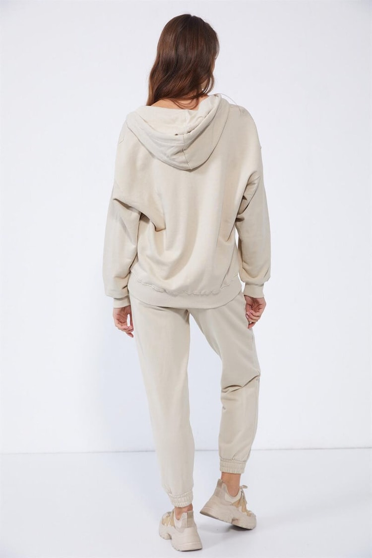 Taş Fermuarlı Sweatshirt Eşofman TakımıST060W82163001