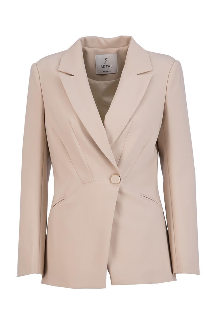 Taş Tek Düğme Kruvaze Blazer CeketST060S90370001