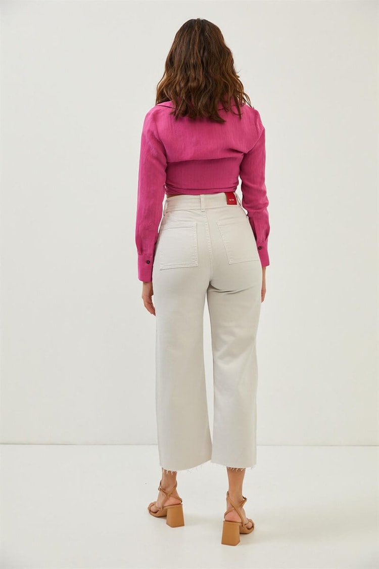 Taş Yüksek Bel Culotte JeanST060S31683003