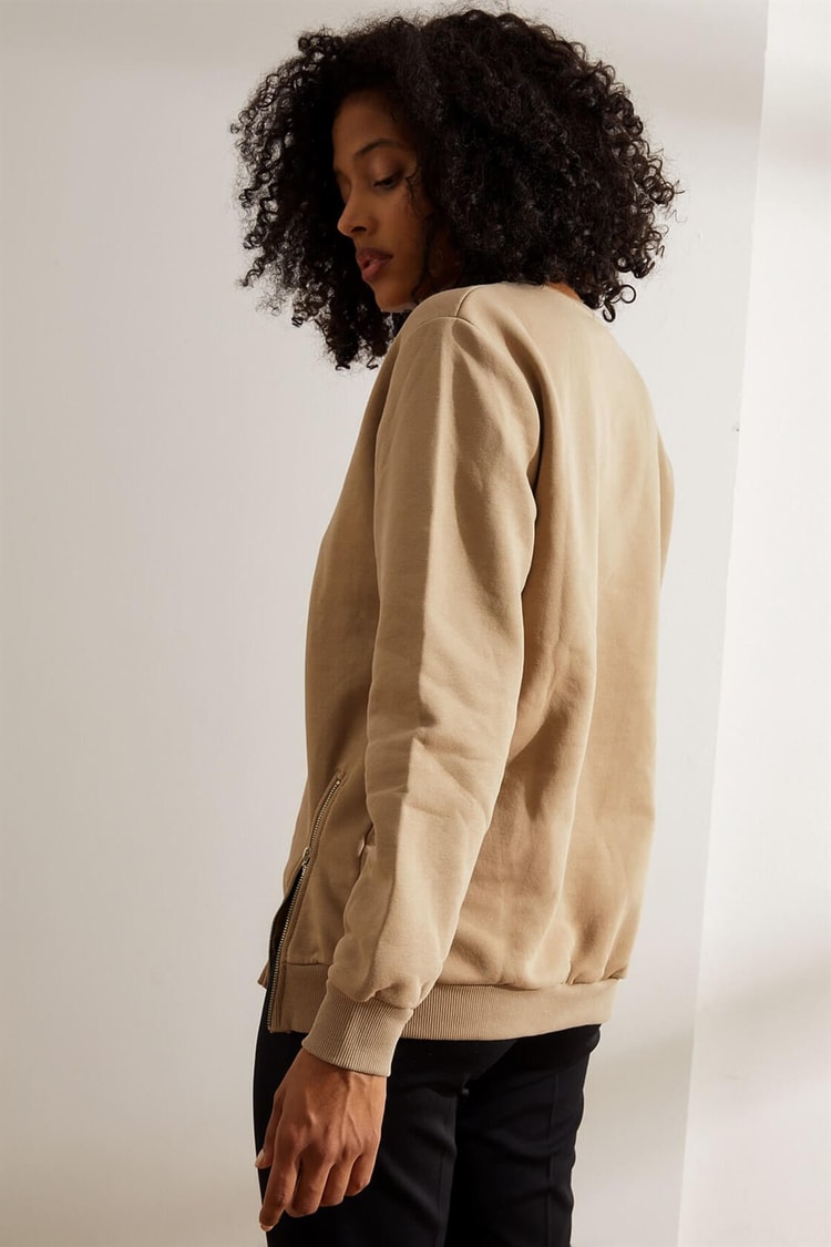 Toprak Fermuarlı SweatshirtST050W7205104