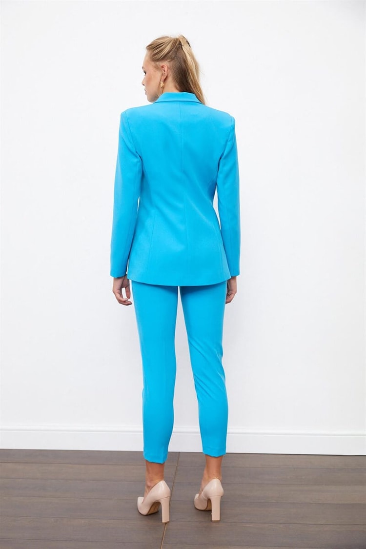 Turkuaz Blazer Ceket Pantolon TakımST050S60072002