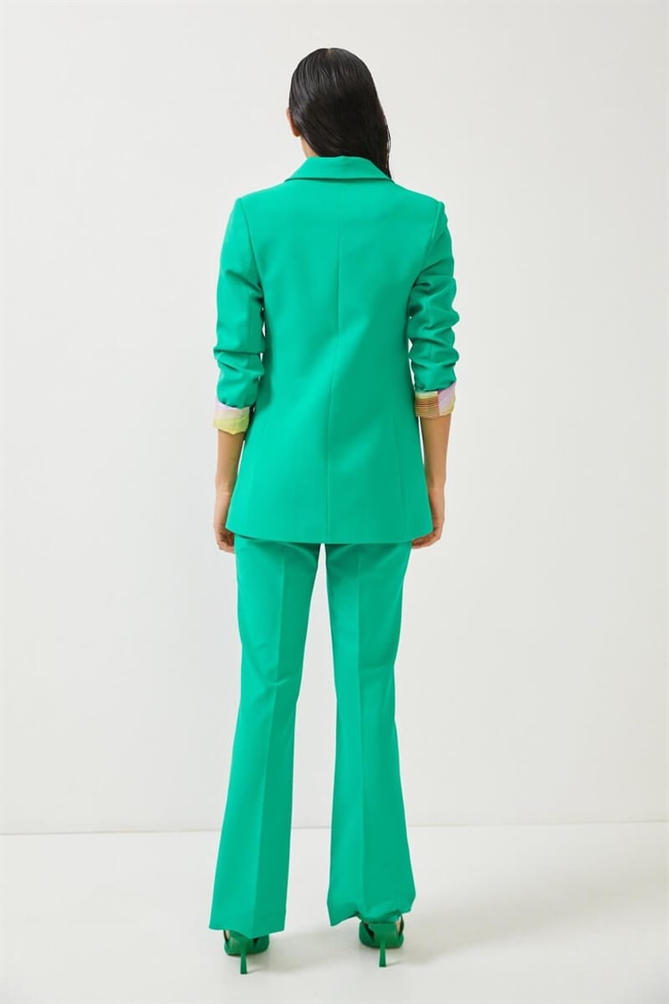 Yeşil Astarlı Blazer Ceket Pantolon TakımST060S90316002