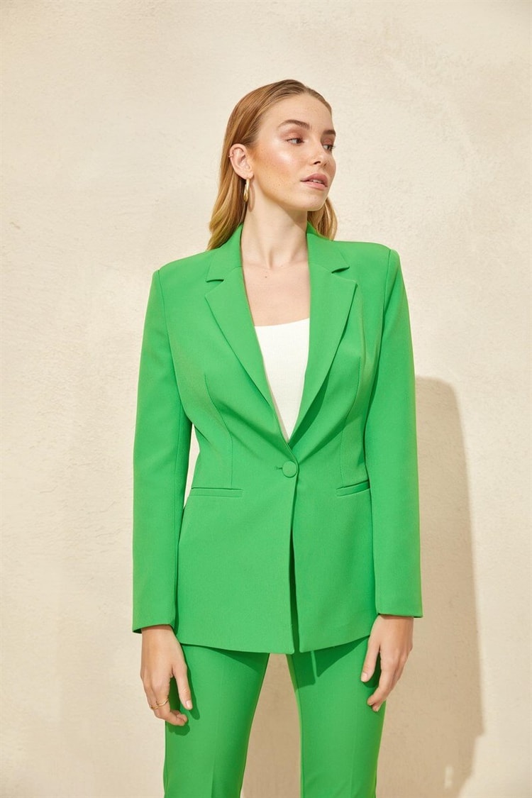 Yeşil Blazer Ceket Pantolon TakımST050S60072002