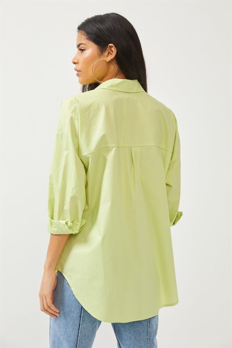Yeşil Oversize GömlekST060S55243001