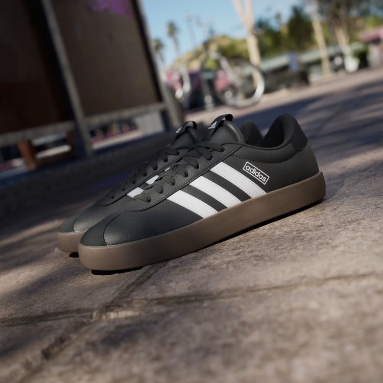 Adıdas Id6286 Vl Court 3.0 10.9308 Cblack/Ftwwht/Gum5 Mrd Sneaker Ayakkabı