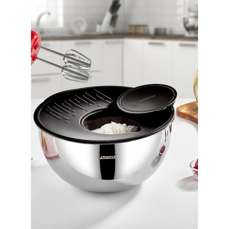 Amboss Sat-8033 Satin 3 Parça Kase 28 Cm Siyah
